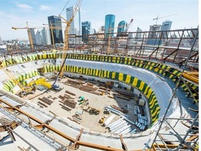 Katz Group vice-president Glen Scott says Edmonton’s downtown arena district construction “is the shiny star in Alberta at the moment.”
