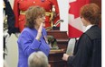 Lieutenant-governor Lois Mitchell was installed as Alberta’s new Lieutenant-Governor at the Alberta Legislature on June 12, 2015.