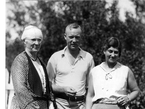 Local hero Wop May in the late 1930s with wife Violet and his mom Elizabeth May