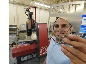 Murali Pai, NAIT’s industry liaison for the nanoCARTS lab, in the lab at NAIT’s Souch campus.