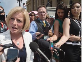 Premier Rachel Notley said Thursday her government remains committed to hiking the minimum wage to $15 an hour and signalled she favours abolishing Alberta’s two-tier minimum wage, despite concerns from business groups.