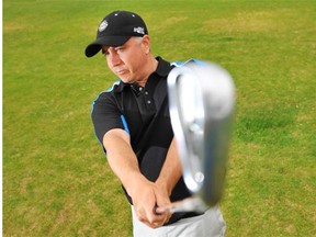 The Quarry’s Keith Whitecotton struck the ball well during PGA of Alberta’s Pro Series tournament at Coloniale Golf Club at Beaumont.