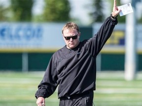 “Quite honestly, it was probably the worst day we’ve had,” Eskimos coach Chris Jones said at the end of practice in Spruce Grove on Saturday, June 6, 2015.