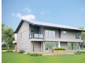 A rendering of Koen de Waal’s new energy-efficient home, part of the Eco-Solar Home Tour running May 30 and 31.
