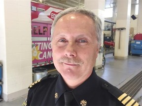 Russell Croome, deputy fire chief of public safety, is pictured at Station 1 in downtown Edmonton on May 26, 2015.