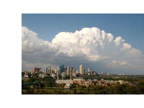 Environment Canada issued a severe thunderstorm watch statement for the Edmonton area.