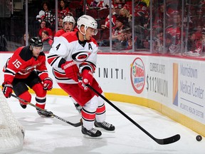 Andrej Sekera in action with Carolina Hurricanes