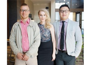 From left, Ian Breitzke, Chloe Rudd and Stevo Sun at the 28th annual Sterling Awards on June 22.