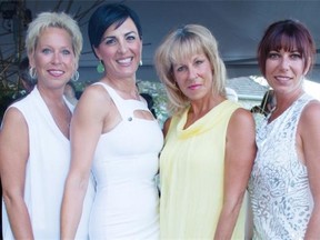 From left, Helga Lair, Sue Jaksich, Jill Didow and Julie Shaw at The Works Gala on June 26.
