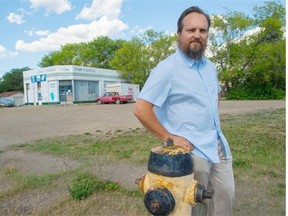 Greg Zeschuk is planning to build the Ritchie Market at 76 Avenue and 96 Street.  He will tear down the building there, which is a former Texaco station and now houses Stamp A Doodle and a water dispensary.
