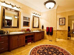 The home features an oversized marble and granite ensuite.