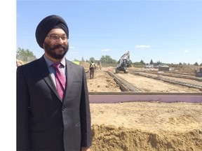 Inder Pal Singh, president and CEO of SBI BioEnergy Inc., at the site of the company’s future pilot plant for renewable diesel and jet fuel made from fats or vegetable oils or tall oil, a byproduct of pulp and paper production.