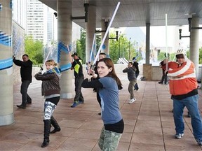 Lightsabre training at Churchill Square promises fun for the whole family, Wednesday evening June 24.