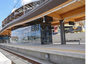 MacEwan LRT station sits unused due to delays.