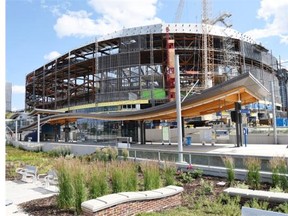 MacEwan LRT station sits unused due to delays in Edmonton on July 6, 2015.