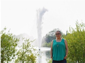 Marnie Ross, manager of the Alberta Indigenous Games, stands in Rundle Park, which will be the site of several events during the July 12-16 multi-sport event.