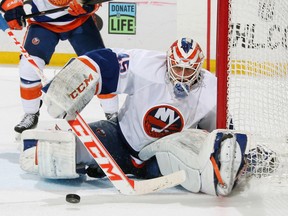 Anders Nilsson during his time with the Islanders