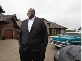 Quinton Aaron, who starred in The Blind Side, is in the Edmonton area shooting a movie.