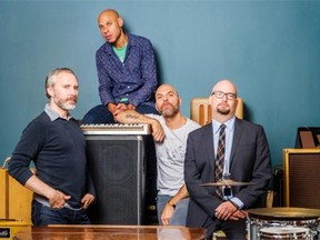 Saxophonist Joshua Redman (top) joins, from left, bassist Reid Anderson, drummer David King and pianist Ethan Iverson of The Bad Plus on tour, playing the Winspear Centre Friday, June 26 for the 2015 TD Edmonton International Jazz Festival.