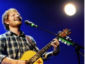 Ed Sheeran performs live at Rexall Place in Edmonton on Sunday, June 14, 2015.