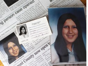 These photos and clippings of Lori Kasprick are all her family has left after she went missing in the 1970s.