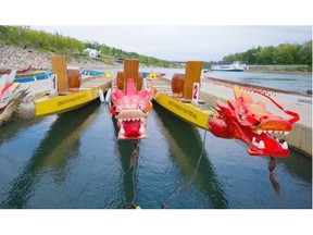 The 19th annual Edmonton Dragon Boat Festival kicked off Friday evening with teams competing for the Novice Cup, in Edmonton on August 14, 2015.