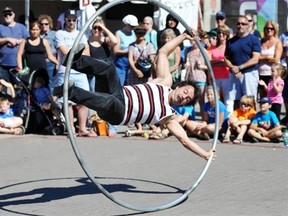 Andy Giroux of the LOL Brothers from Montreal performed at the 2013 Fringe. He will be back on the outdoor stages at this year’s Fringe.