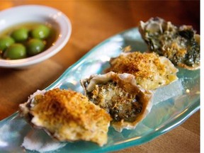 Baked Oysters at the Black Pearl Seafood Bar