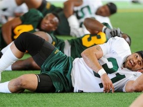 Calvin McCarty says the Eskimos practice for all kinds of improbable plays, including his one-hand catch in the third-quarter of Edmonton’s game against the B.C. Lions.