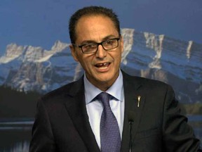 Alberta Finance Minister Joe Ceci delivered the government's first quarter financial statement on Monday, Aug. 31, 2015.