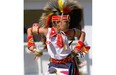 A dancer participates in the annual powwow at Poundmaker’s Lodge in St. Albert on Aug. 2, 2015.