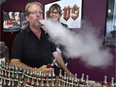 Dan McDonald and Debbie Carton, owners of Vapour Choice, want vape shops exempted from a proposed bylaw to restrict where people can use e-cigarettes in Edmonton.
