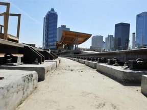 The Journal learned of several serious issues on the NAIT LRT line including water pooling on the tracks, guard rails for the tracks coming loose and electrical conduits for the signalling and communications system getting blocked or filled with debris and water.