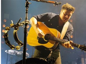 Marcus Mumford of Mumford & Sons rocks Rexall Place in Edmonton on August 11, 2015.