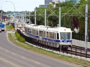 The Metro LRT Line undergoes testing in Edmonton on Aug. 14, 2015. Edmonton Journal/FILE