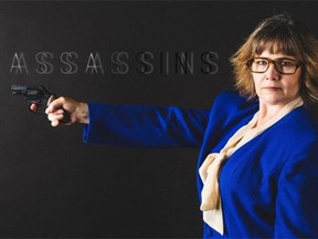 Nancy McAlear as Sara Jane Moore, in Assassins, at Edmonton 2015 Fringe