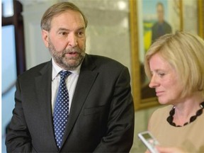 Will NDP Leader Tom Mulcair benefit from Rachel Notley's breakthrough in Alberta?