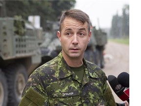 Lt.-Col. Mason Stalker, 40, and Commanding Officer of the 1st Battalion, Princess Patricia's Canadian Light Infantry, Edmonton, AB. On July 28, 2015, Stalker was charged with multiple sex-related offences.