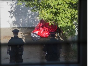 A young women was found stuffed into a shopping cart in a driveway behind a home on 124 Street between 113 ave and 114 Avenues.