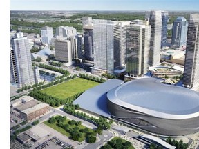 The 18,641-seat Rogers Place, on the north side of 104th Avenue at 103rd Street, will be the Oilers’ new home and site of concerts and shows as of 2016.