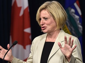 Premier Rachel Notley announced a date for the byelection to replace her predecessor, former Premier Jim Prentice. Voters in Calgary-Foothills riding will go to the polls on Sept. 3 to elect a new MLA. Photo taken at the Alberta Legislature August 6, 2015.