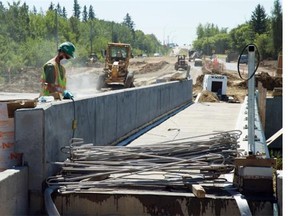 A new wildlife bridge about to open south of Big Lake on Winterburn Road in Edmonton will allow moose and deer to safely cross under a busy road.