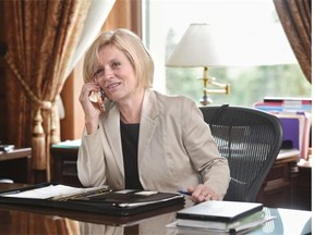 Premier Rachel Notley in her office.