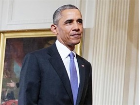 U.S. President Barack Obama walks from the East Room following a press conference on the nuclear deal with Iran on July 15, 2015 at the White House in Washington, D.C.