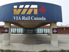 The VIA Rail Station in Edmonton on Tuesday July 21, 2015.