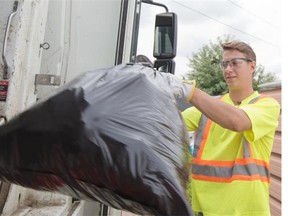 Refuse collector James Iddings says overweight bags are the biggest hazard collectors face on the job.