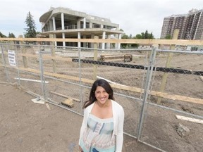 Salima Kheraj, principal at InHouse development, poses for a photo at the Glenora site at 142nd Street and Stony Plain Road in Edmonton on July 31, 2015.