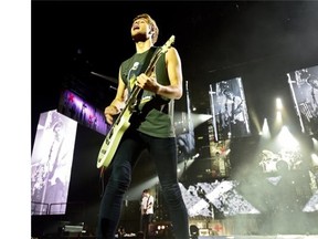 5 Seconds of Summer frontman Luke Hemmings performs at Rexall Place in Edmonton on July 28, 2015.