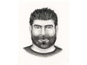 A sketch of a suspect in a sexual assault July 5 in the Summerside area in south Edmonton.