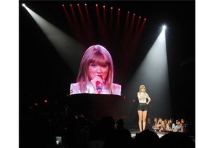 Taylor Swift performs in concert at Rexall Place in Edmonton on Tuesday June 25, 2013.